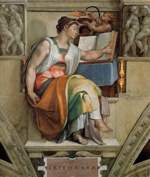 Sistine Chapel Ceiling Sybils Erithraea